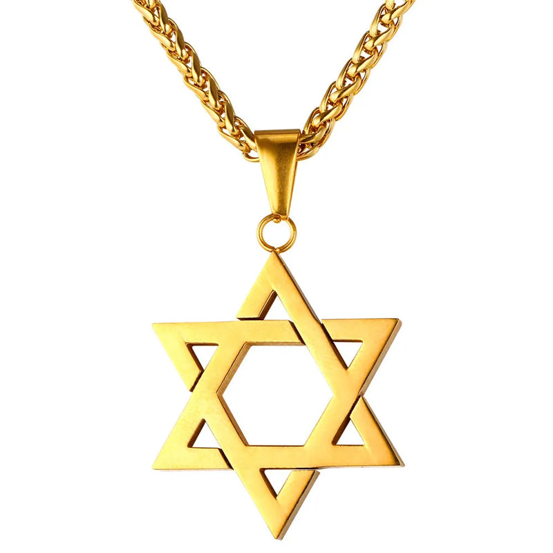 Colar com Pingente Estrela de Davi - Força Israel